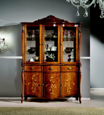 Miwwelen Luxus Holz Stil Schaf Anrichte Vitrinendësch Design Italienesch Miwwelen Nei