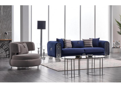 Luxus Sofa Garnitur Couch Miwwel 3+1 Sëtzer Couchen Sofa Polster Miwwel 2tlg