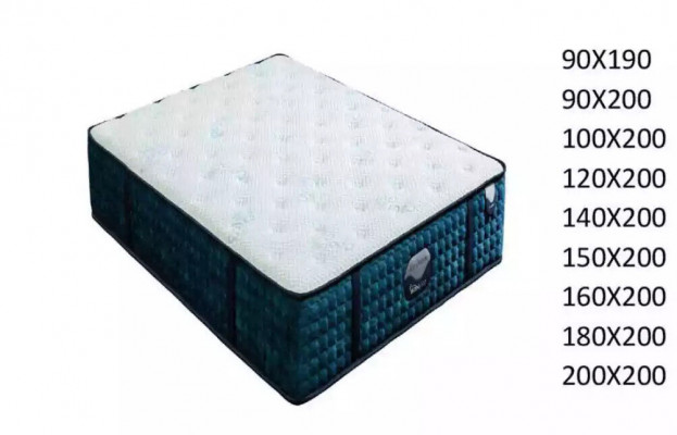 Kingsize Matratzedäischter Luxus Matratzeg 200x200cm 50cm grouss Orthopädesch
