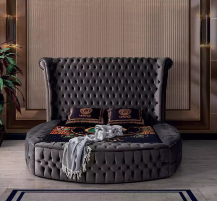 Bett Chesterfield Gepolstert Bett Luxus Schlofkummer Design Better Textil Samt Nei