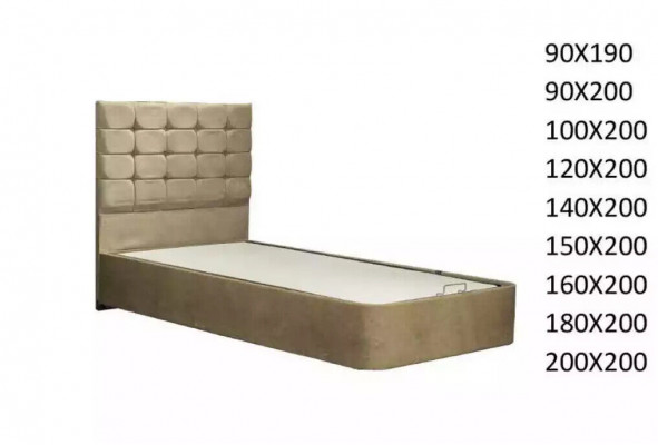 Luxuriéist Designerbett mat Matratz vun engem europäeschen Miwwelproduzent fir Schlofzëmmer