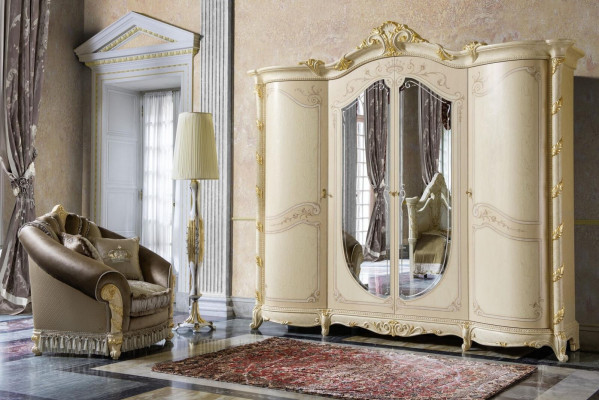 Méiwele Barock Neien Klassesche Kleederschaf Schief Schlofkummer Schaf Holz