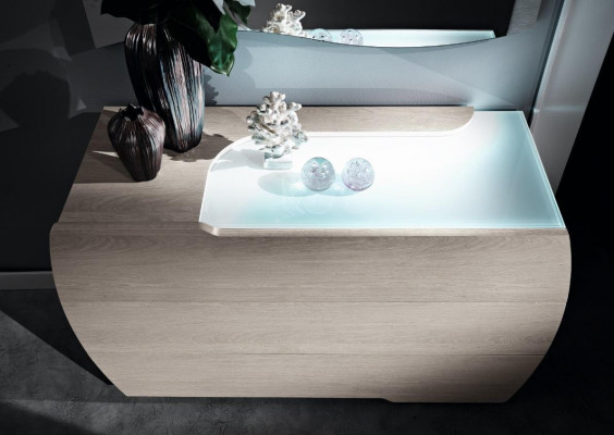 Schlofzimmer Komplett Set Kinnekräich Modern Bett Kleederschaf Nuetsschaf 5 Deeler