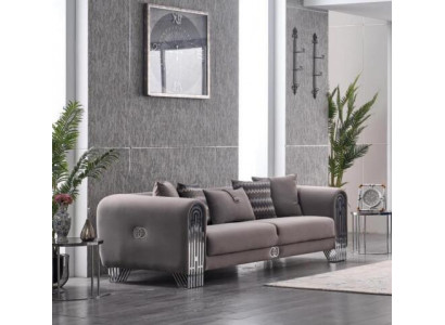 Elegant Stoffcouch Polstersofa Miwwelen Wunnzëmmer Miwwel Textil Sofaen