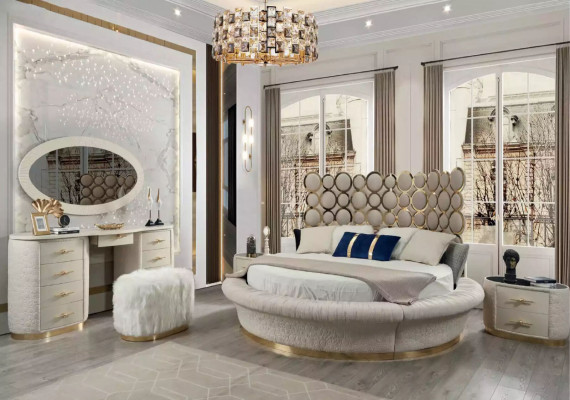Ronne Bett Rond Design Better Lieder Duebel Luxus Hotel Gestell Schlofkummer