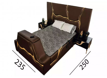 Design, Bett, Polster, Better, Duebelbett, Bestiet Geschir, Luxus, Schlofzëmmer, Bettrumm