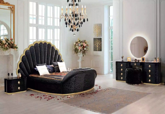 Schlofkummer Bett 2x Nuetsdëscher Luxus Better Set Komplett Design Miwwelen 3tlg. Nei