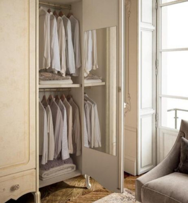 Kleederaschaf Schaf Massiv Holz Massiv Schlofzëmmer Miwwel Italien Holzschaf