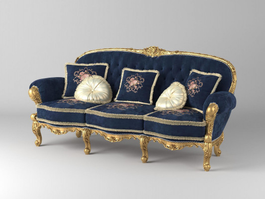 Chesterfield Klassesche Drësëtzeger Canapé Wunnlandschaft Textil Canapéën 3 Sëtz Nei