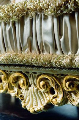 Italienesch Canapé 3 Sëtz Plüsch Couch Polster Winchester 230 cm Braun Miwwelen Nei