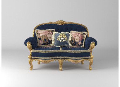 Chesterfield Canapé 2 Sëtz Polster Canapéën Sofas Samt Stoff Zweisëtzer Miwwelen Nei