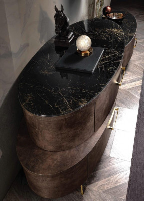 Lowboard RTV TV Schaf Dësch Wunnzëmmer Kommode Sideboard Holz Modern Miwwelen