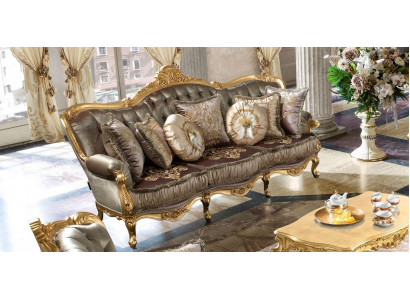 Canapé 3 Plaze Couche Sofas Art déco Drësëtzer Textil Couchen Couch Polster Neit