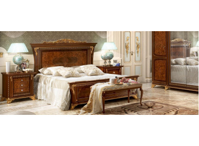 Luxus Grupp Garnitur Nei Bett 2x Nuetsdësch 3 Deeler Schlofzëmmer Set