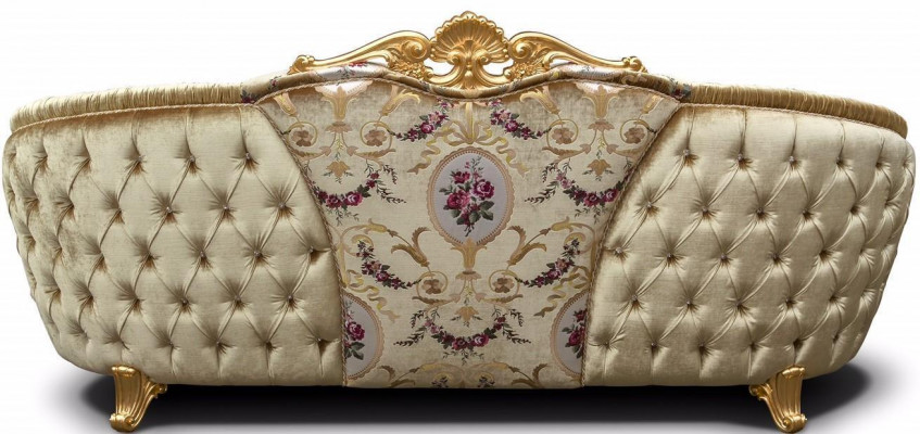 Klassesch Mokessen 3-Sëtzer Textil Couchen Textil Sofa Sofa Dräisëtzer Couch Nei