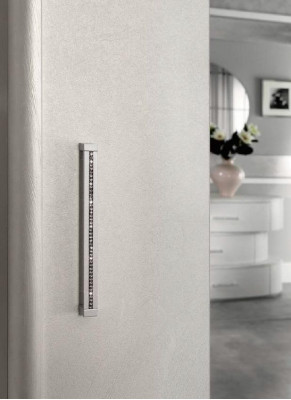 Luxus Kleederschaf mat Schiebetüren Schlofkummer Schaf Schief Hëlz Modern