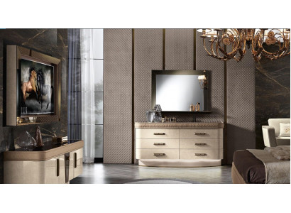 Kommoden-Set Grupp Holzdesign Schaf Schaf nei Wunnzëmmer Set Kommode Spigel