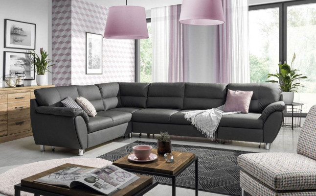 Wunnlandschaft Schlofssofa U-Form Stoff Textil Sofa Canapé Polster Eck
