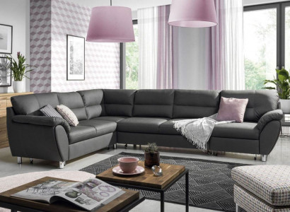 Wunnlandschaft Schlofssofa U-Form Stoff Textil Sofa Canapé Polster Eck