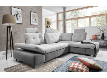 Textil Ecksofa Sofa Canapé Polster Eck Garnitur Stoff Schlofzëmmer Liewenslandschaft Nei