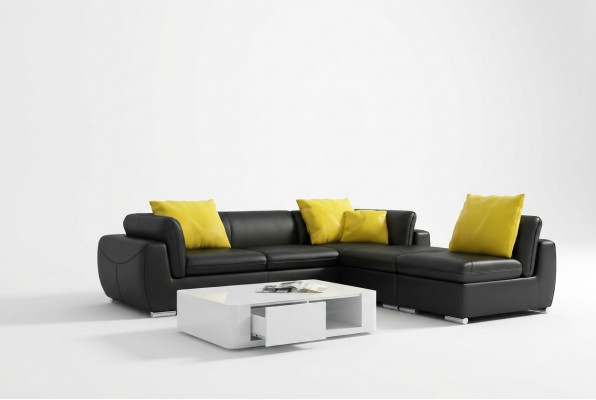 Ledercouch Couch Wunnlandschaft Ecksitzgrupp Eck Garnitur Design Modern Canapé F3014 nei