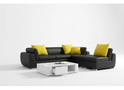 Ledercouch Couch Wunnlandschaft Ecksitzgrupp Eck Garnitur Design Modern Canapé F3014 nei
