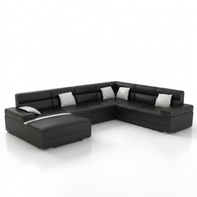 Ledersofa Couch Woonslandschaft Ecksofa Eck Garnitur Design Modern Sofa F3016 nei