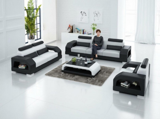 Liederdivan Canapé Wunnlandschaft 3+2+1 Sëtzgrupp Design Modern Divan G8001D