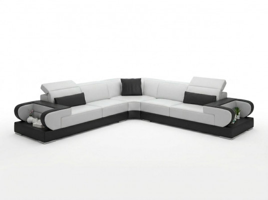 Liederdivan Canapé Wunnlandschaft Eckdivan Eck Garnitur Design Modern Divan G8002B