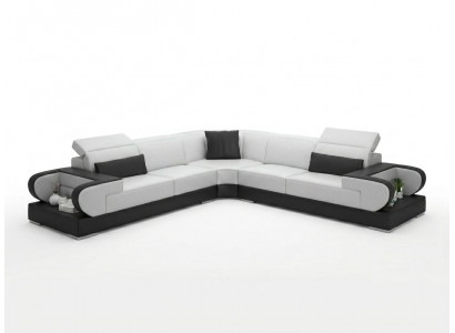 Liederdivan Canapé Wunnlandschaft Eckdivan Eck Garnitur Design Modern Divan G8002B