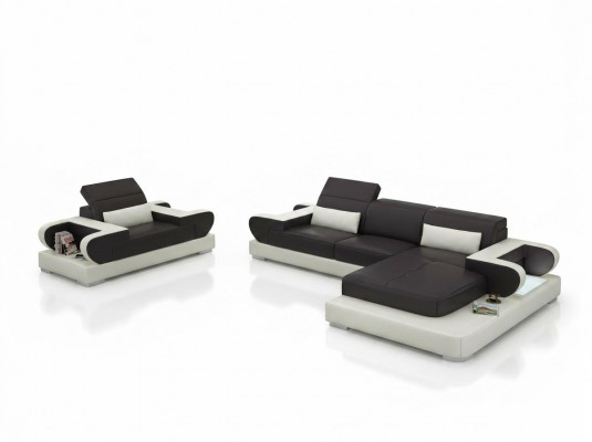 Design XXL Grousst Sofa Ecksofa Lieder Sofa Canapé Sesselen Polster Wunnlandschaft G8002E