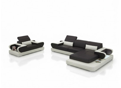 Design XXL Grousst Sofa Ecksofa Lieder Sofa Canapé Sesselen Polster Wunnlandschaft G8002E