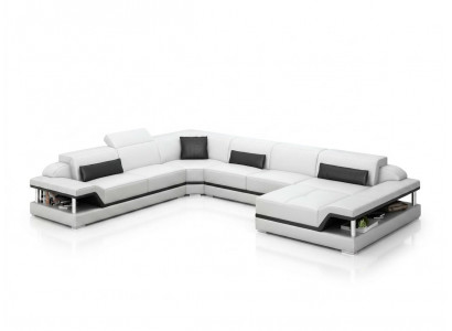 Liederdivan Canapé Wunnlandschaft Eckcanapé Ecke Garnitur Design Modern Divan G8004