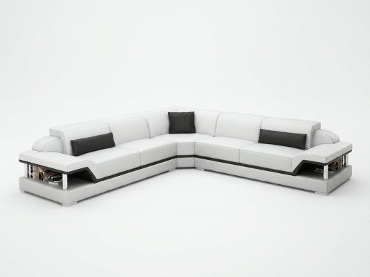 Ledercouch Ecksofa Wunnliewensland Eck Garnitur Design Modern Sofa G8004B