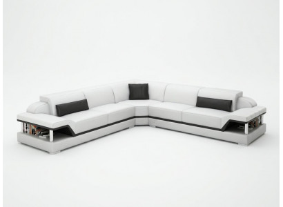 Ledercouch Ecksofa Wunnliewensland Eck Garnitur Design Modern Sofa G8004B