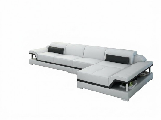 Design Ledercouch Sofa Couch Polster Eckgarnitur Sëtzgarnitur Lieder Couchen 8004C