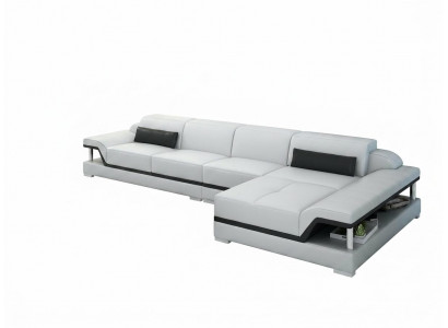 Design Ledercouch Sofa Couch Polster Eckgarnitur Sëtzgarnitur Lieder Couchen 8004C
