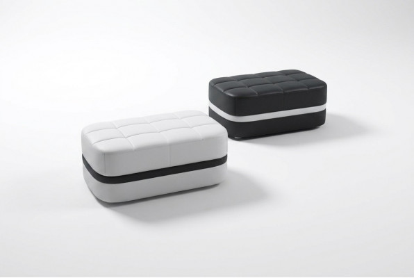 Design Polsterhocker Foussocker Ottomane Sëtz Gepolstert Pufa