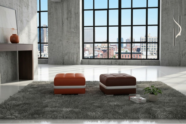 Design gepolsterten Hocker Fousshocker Ottomane Sëtz Gepolstert Pufa FT002