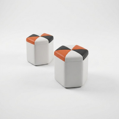 Design gepolsterten Pouf Hocker Ottomane Sëtz Chaise FT004