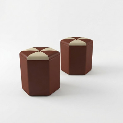 Design Këssen Hocker Fousshocker Ottomane Sëtz Gepolstert Pufa FT007