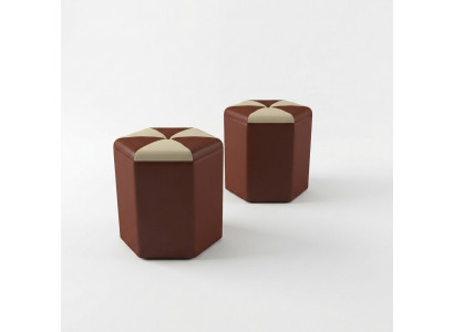 Design Këssen Hocker Fousshocker Ottomane Sëtz Gepolstert Pufa FT007