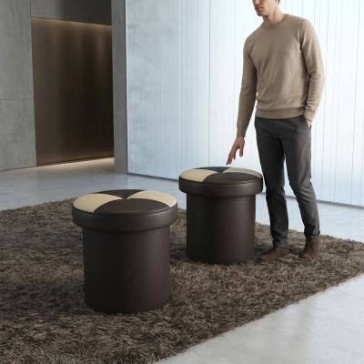 Design Polster Hocker Foussquad Ottomane Sëtz Chaise Gepolstert FT008
