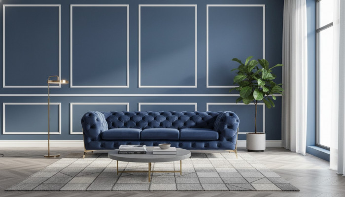 Chesterfield Sëtz Textil Stoff 2 Sëtzer Wunnzëmmer Canapé Canapé Polster Garnitur