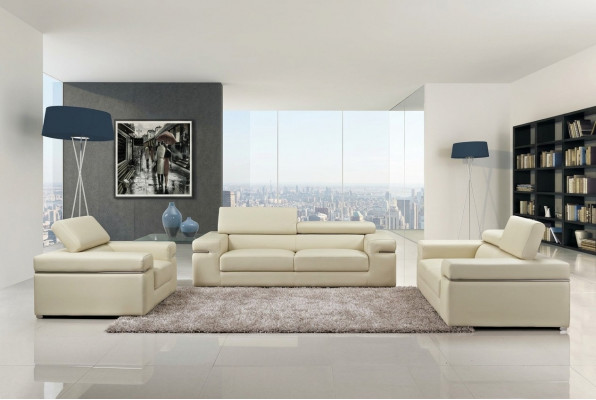 Sofa Canapé Polster 3-Sëtzer Lieder Sofaen Canapéen Sëtz Garnituren Design