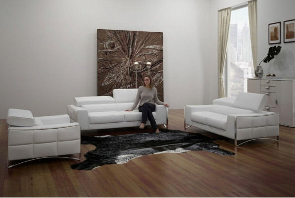 Sofa Couch Polster XXL Grouss 3-Sëtzer (ouni 2+1) Sofen Lieder Sëtz Design