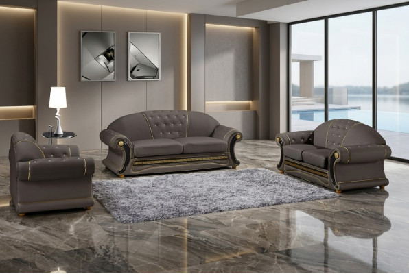 Klassesch Designer 3-Sëtzer Chesterfield Lieder Couch Polstersëtz ouni 2+1 Nei