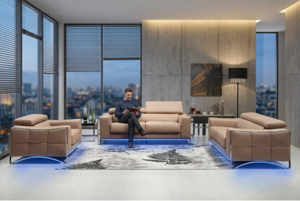 Sofagarnitur Lieder Sofa Set 3+2 (ouni Fotell) Canapé Sëtz Këssen Garnitur 1504