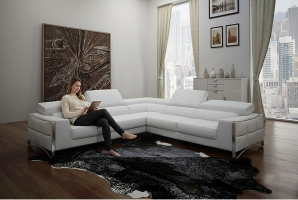 Ledercouch Couch Wunnlandschaft Ecksitz Eckgarnitur Design Modern Sofa 1504B