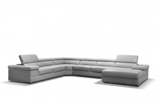 Ledersofa Couch Wunnlandschaft Ecksofa Eck Garnitur Design Modern Sofa 1530B